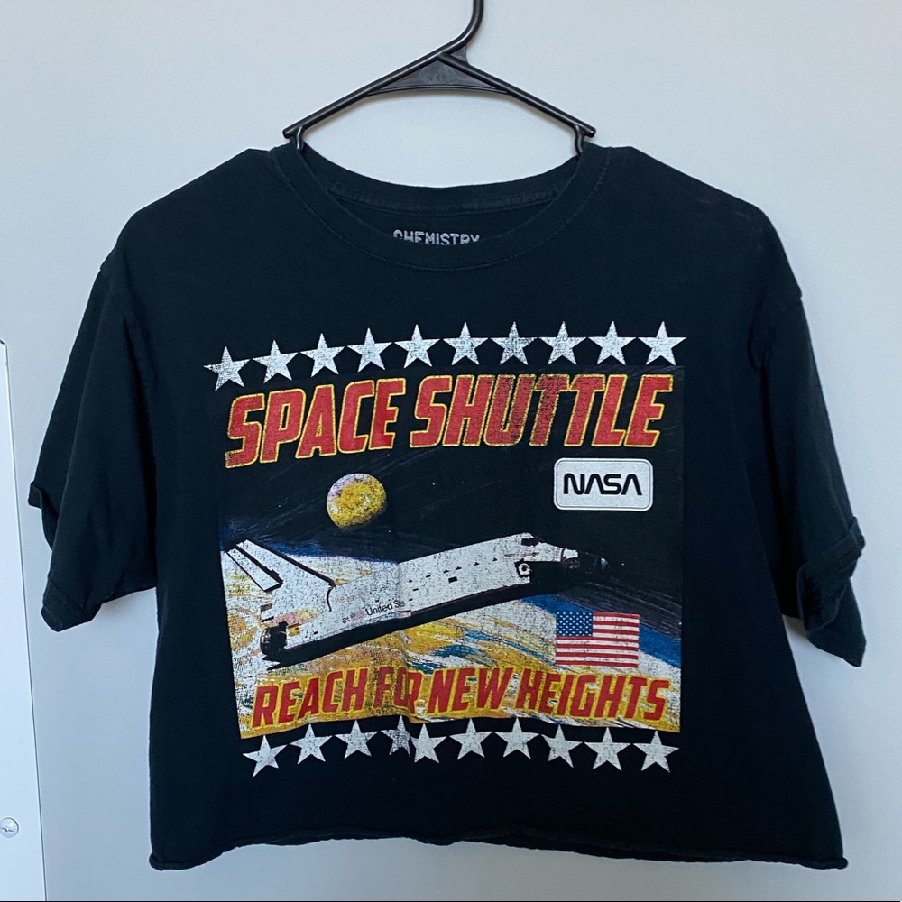 NASA crop tee
